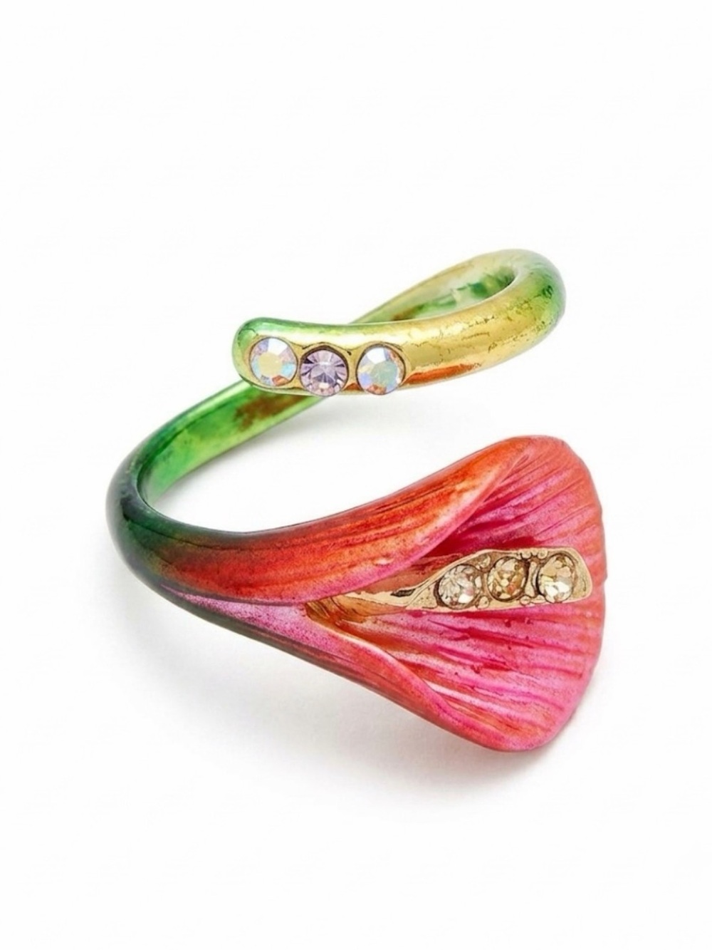 NWT ⚜️💖⚜️ BETSEY JOHNSON CALLA LILY RING IN PINK